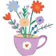 FN15 Illustration Flower Tea Cup