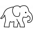 Animal Icon Template Elephant