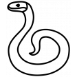 Animal Icon Template Snake