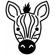 Animal Icon Template Zebra