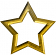 Gold Star Outline
