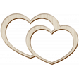 Panda Love Wood Hearts