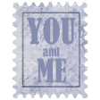 You and Me Love Postage Stamp