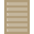 In The Pocket - Writable Journal Card - Number List Tan