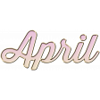 New Day - Enamel Months - April - Pink