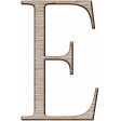 Winter Day Alphas -Uppercase E - Wood Serif