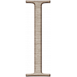 Winter Day Alphas -Uppercase I - Wood Serif