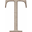 Winter Day Alphas -Uppercase T - Wood Serif