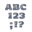 Rustic Charm Alpha Kit - Blue Wooden Alpha
