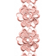 Jane - Pink Embroidered Flower Border