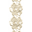 Jane - Cream Embroidered Flower Border