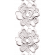 Jane - White Embroidered Flower Border