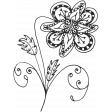 Work Day - Zentangle Doodles - Flower 4
