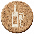 Pour Me A Wine - Elements - Cork Circle Glass and Bottle