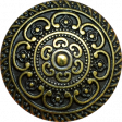 A Little Sparkle {Elements} - Gold Metal Ornate Button