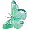Green Glitter Butterfly