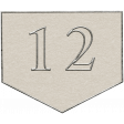 Toolbox Calendar - Arrow Number 12 White