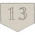 Toolbox Calendar - Arrow Number 13 White