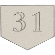 Toolbox Calendar - Arrow Number 31 White