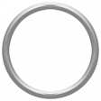 Toolbox Alphabet Bingo Chip Ring - Large Light Gray Plastic Ring
