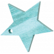Snow & Snuggles - Teal Wood Star