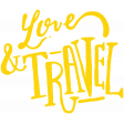 Unwind - Love & Travel Word Art