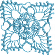 Woodland Winter - Blue Doily