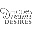 Reflections of Strength - Hopes, Dreams, Desires Word Art