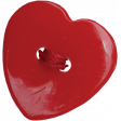 Strawberry Fields - Red Heart Button