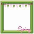 Spring Fresh Square Decorated Frame 04 - Green - All Shadows