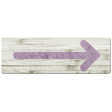 Country Wedding Painted Arrow Purple