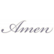 Country Wedding Sticker Amen