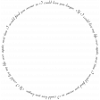 Country Wedding Word Circle Frame
