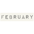 Work From Home - February Word Label White