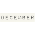 Work From Home - December Word Label White