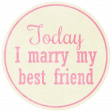Shabby Wedding - Circle Tag
