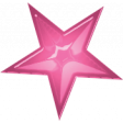 Mardi Gras - Pink Star Element