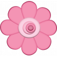 Easter - Pink Spring Flower Element