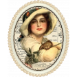 Vintage Lady - Pearl Oval 1