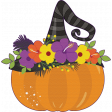 Pumpkin & Witch's Hat