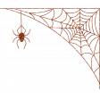 Glitter Spider Web #01
