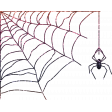 Ombre Glitter Spider Web