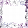 Halloween Floral Glitter Border