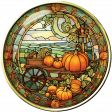 Pumpkin Harvest Stained Glass