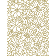 Golden Floral Die Cut