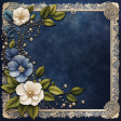 Navy Blue Lace & Pearls Bkgnd