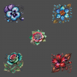 Fantasy Jewelled Flowers 01