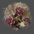 Magenta Roses Doily Bkgnd