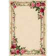 Floral Bordered Linen Bkgnd 02
