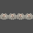 Cream Rose Lace Border